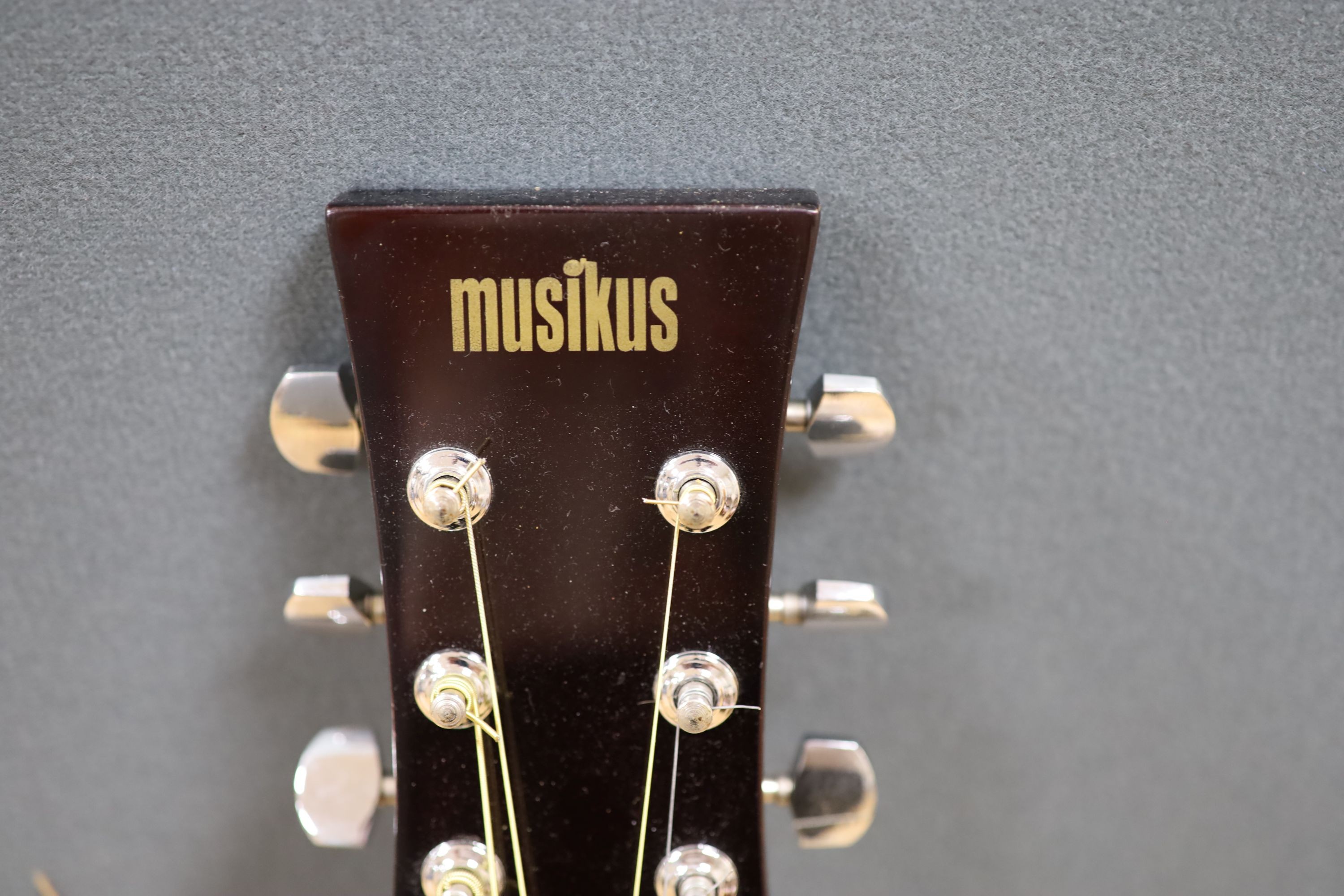 Musikus Flameburst acoustic guitar